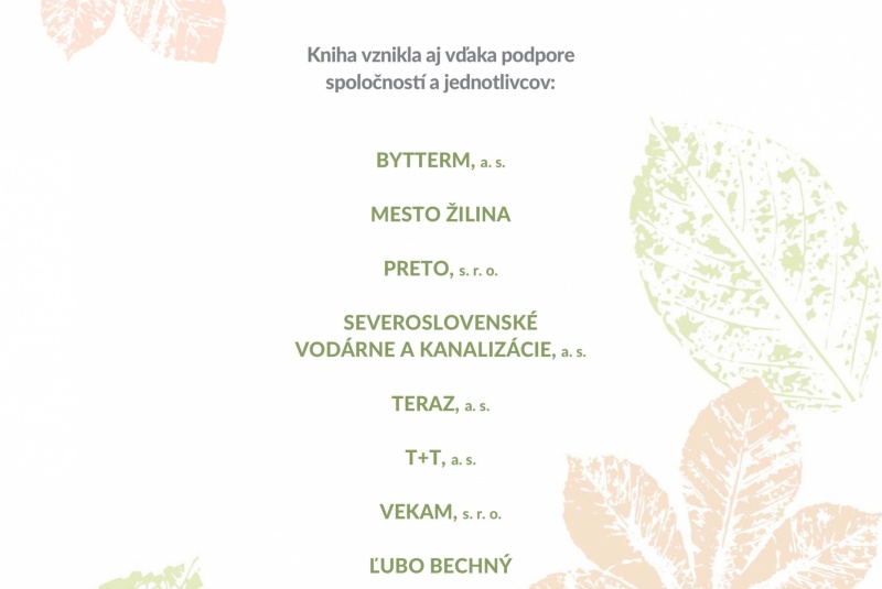 Novinky / Podporili sme vydanie knihy Parky a sady v Žiline - foto