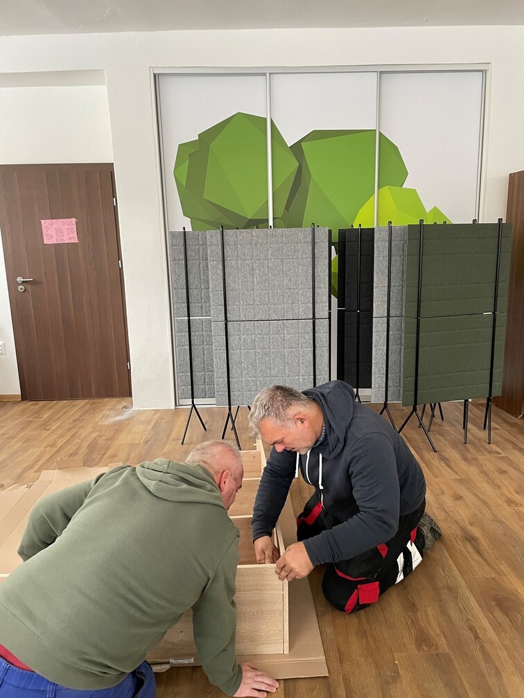 Pomohli sme zariadiť miestnosť v DSS Synnómia